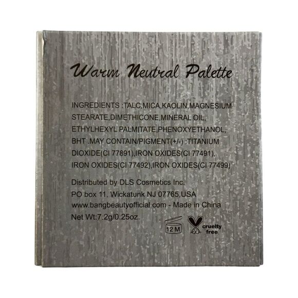 Bang Beauty Warm Neutral Eyeshadow Palette • New in Box - Picture 6 of 6